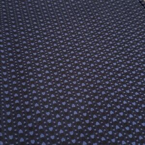 Betabrand Navy Textured HEART PRINT Patterned Trousers / Dress Pants - NWOT